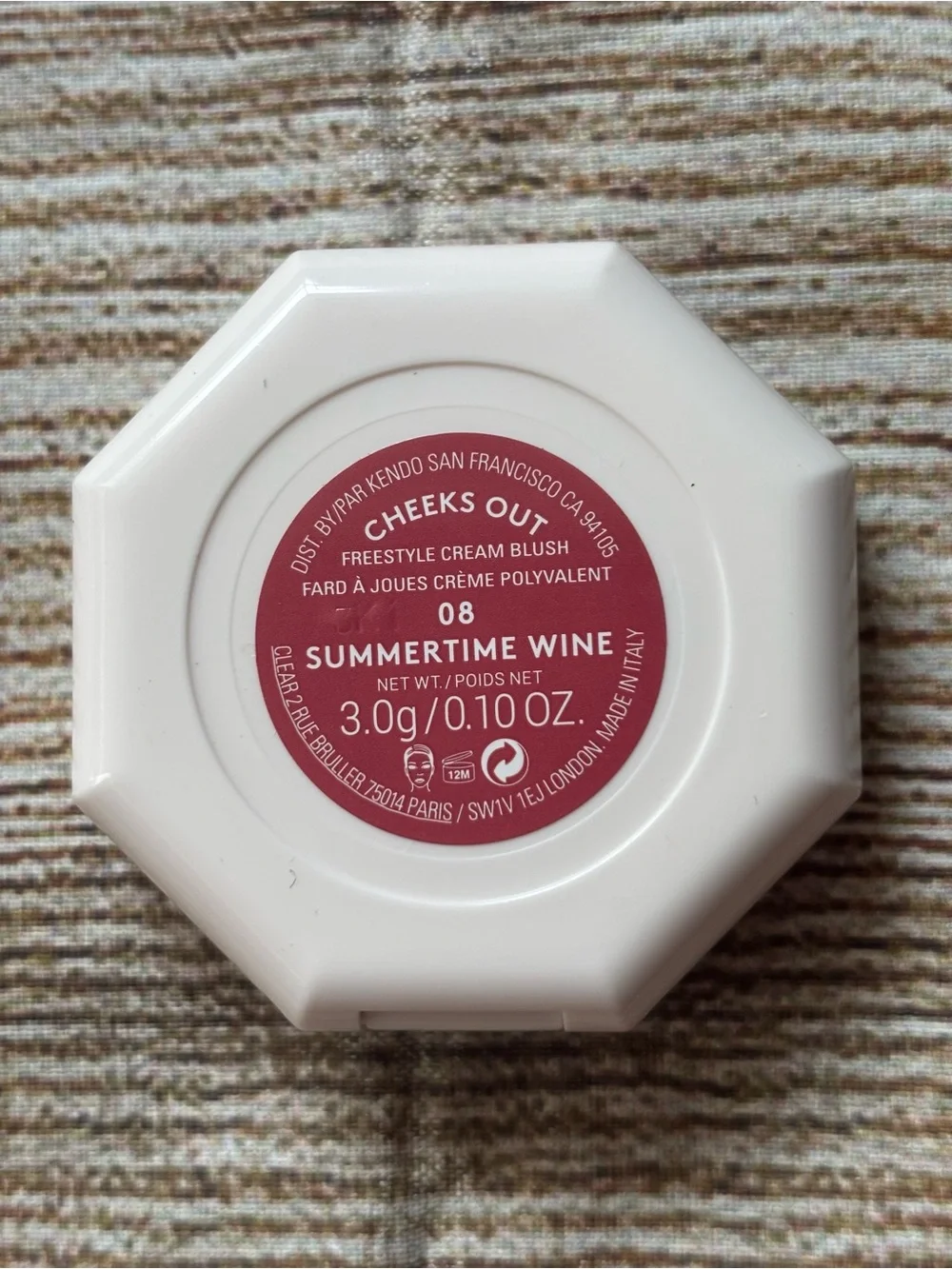 Fenty Beauty Cheeks Out Cream Blush Summertime Wine Mini 0.10oz NIB